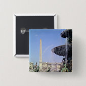 Obelisk, oorspronkelijk afkomstig uit Luxemburg, o Vierkante Button 5,1 Cm (Voorkant /achterkant)