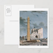 Obelisk van Cleopatra (w/c op papier) Briefkaart (Voorkant / Achterkant)