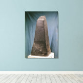 Obelisk van Manishtusu uit Susa, c.2270 BC Canvas Afdruk (Insitu (Houten vloer))