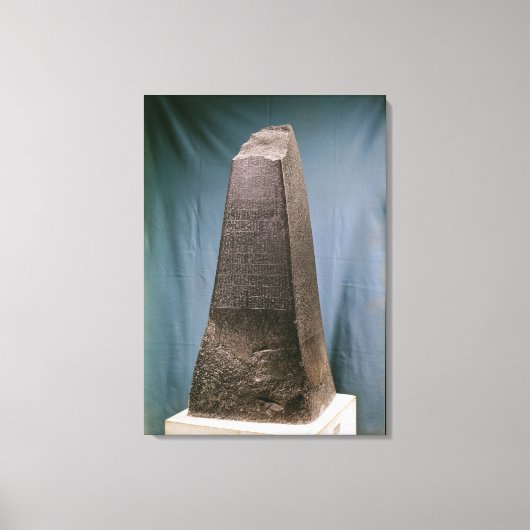 Obelisk van Manishtusu uit Susa, c.2270 BC Canvas Afdruk (Voorkant)