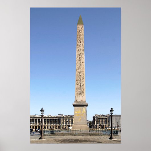 Obelisk van Parijs Poster (Voorkant)