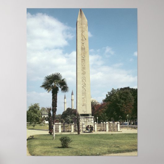 Obelisk van Theodosius I, met een Romeinse basis Poster (Voorkant)