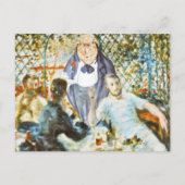 Ober bij het bootfeest (Renoir) Briefkaart (Voorkant)