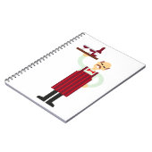 Ober met wijn notitieboek (Linkerzijde)