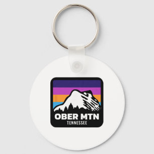 Ober Mountain Tennessee Skien Snowboarden Familie Sleutelhanger