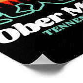 Ober Mountain Tennessee Skiing Snowboarding Bear  Poster (Hoek)