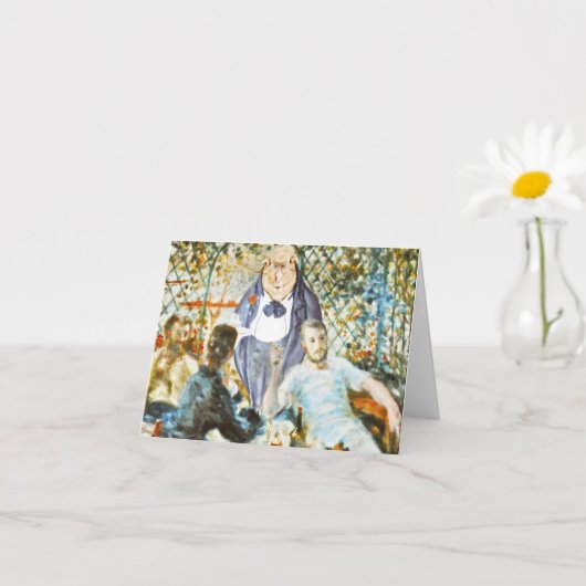 Ober op de Boating Party (Renoir) Kaart (Kleine Plant)