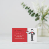 Ober-serving Drinken Visitekaartje (Staand voorkant)