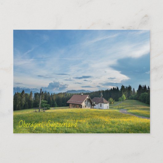 Oberägeri, Zwitserland Briefkaart (Voorkant)