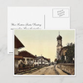 Oberammergau, algemeen uitzicht, Oberbeieren, Duit Briefkaart (Voorkant / Achterkant)