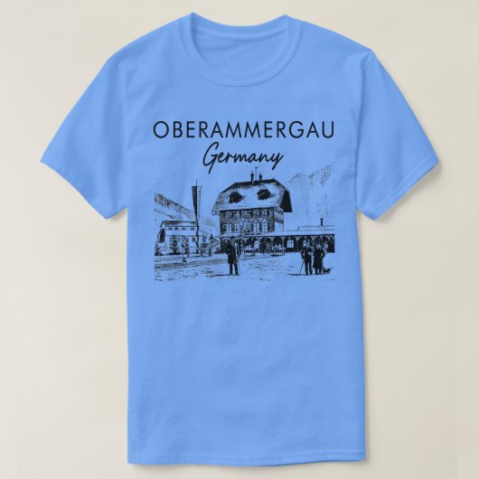 Oberammergau Duitsland T-shirt (Design voorkant)
