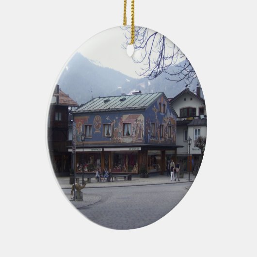 Oberammergau Oostenrijk Keramisch Ornament (Rechts)