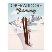 Oberaudorf Duitsland ski poster (Voorkant)