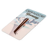 Oberaudorf Duitsland ski poster Magneet (Linkerzijde)