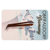 Oberaudorf Duitsland ski poster Magneet (Horizontaal)