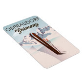 Oberaudorf Duitsland ski poster Magneet (Rechterzijde)