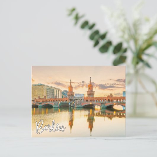 Oberbaum Bridge, Berlijn, Duitsland Briefkaart (Staand voorkant)