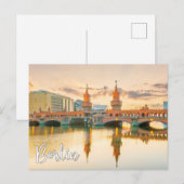 Oberbaum Bridge, Berlijn, Duitsland Briefkaart (Voorkant / Achterkant)