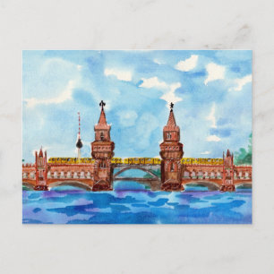 Oberbaum Bridge Berlin Briefkaart