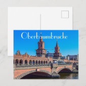 Oberbaumbrücke Duitsland Briefkaart (Voorkant / Achterkant)