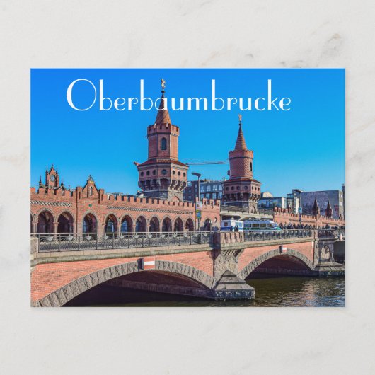 Oberbaumbrücke Duitsland Briefkaart (Voorkant)