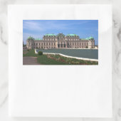 Oberes Belvedere Rechthoekige Sticker (Tas)