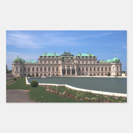 Oberes Belvedere Rechthoekige Sticker (Voorkant)