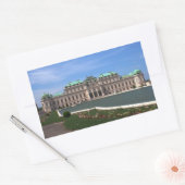Oberes Belvedere Rechthoekige Sticker (Envelop)