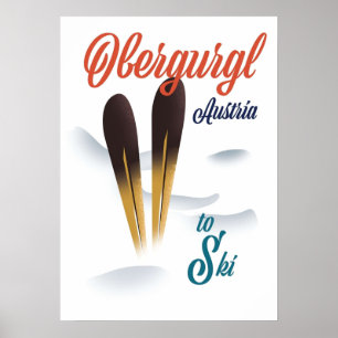 Obergurgl Austria ski Poster