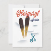 Obergurgl Austria Ski poster (Voorkant)