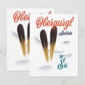 Obergurgl Austria Ski poster (Voorkant / Achterkant)