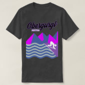 Obergurgl Austria Ski Resort Snowboard Snowboardin T-shirt (Design voorkant)