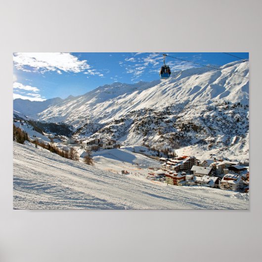 Obergurgl Hochgurgl Tirol Austrian Alps Oostenrijk Poster (Voorkant)