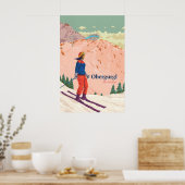 Obergurgl Skigebied Reisposter Poster (Keuken)