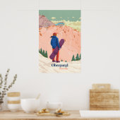 Obergurgl Snowboarden Reisposter Poster (Keuken)