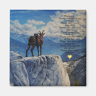 Oberhalsi Pack Goat/Idaho Mountains/Poem/c/hart M Magneet