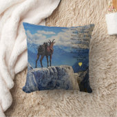 Oberhalsi Pack Goat/Idaho Mountains/Poem/c/hart T Kussen (Deken)