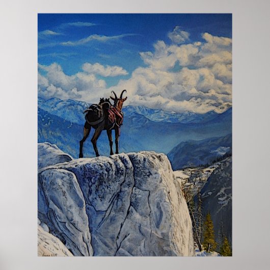 Oberhalsi, pak geit in de bergen poster (Voorkant)