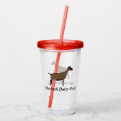 Oberhasli Dairy Goat Acryl Drinkbeker (Achterkant)