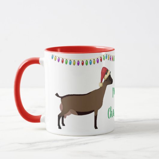 Oberhasli Dairy Goat Kerstmis Mok (Links)