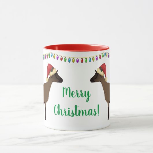 Oberhasli Dairy Goat Kerstmis Mok (Midden)