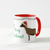 Oberhasli Dairy Goat Kerstmis Mok (Voorkant rechts)