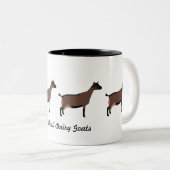 Oberhasli Dairy Goats Tweekleurige Koffiemok (Voorkant rechts)