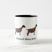 Oberhasli Dairy Goats Tweekleurige Koffiemok (Center)