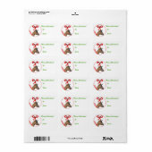 Oberhasli Geit Kerstcadeau Label Sticker (Full Sheet)