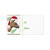 Oberhasli Geit Kerstcadeau Label Sticker (Voorkant)