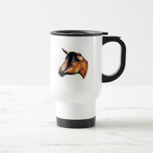 Oberhasli Goat Art Travel Mug Reisbeker (Rechts)