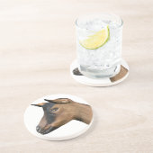 Oberhasli Goat Sandstone Onderzetter (Zijkant)