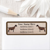 Oberhasli Zuivelgeitenkudde Retouradreslabel Etiket (Insitu)