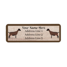 Oberhasli Zuivelgeitenkudde Retouradreslabel Etiket